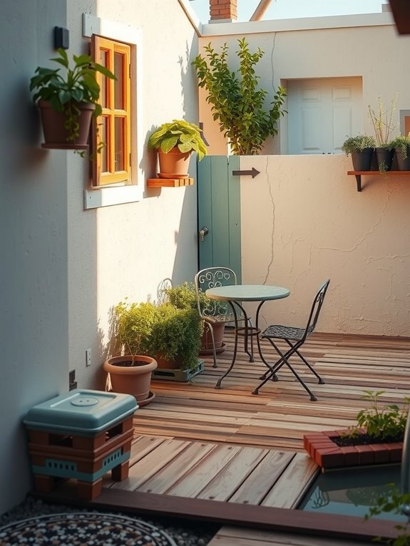 tiny patios intimate dining spaces