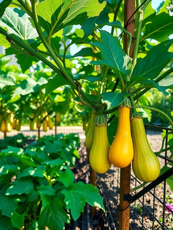 vining squash need trellising
