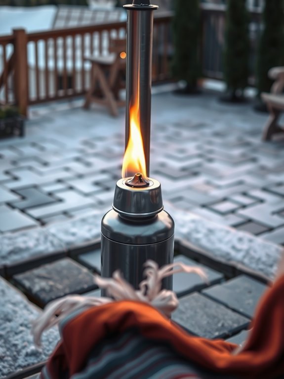 windy cold weather drains propane faster