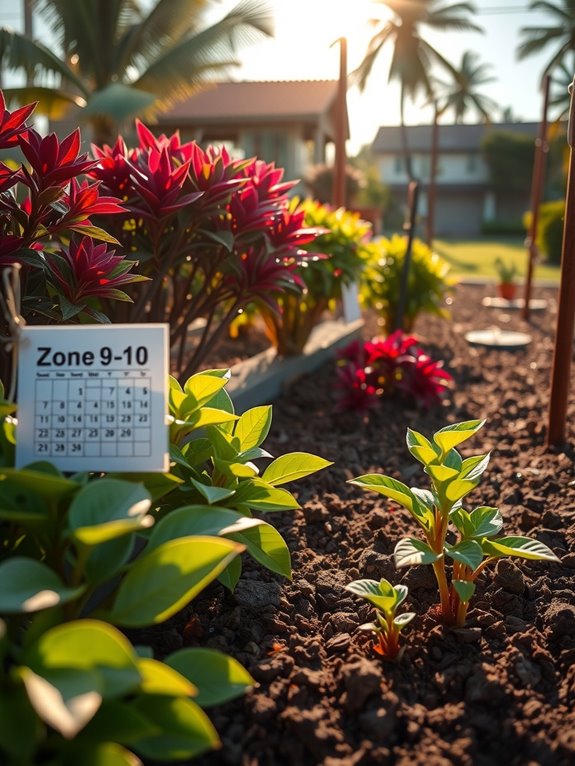 year round planting with summer caution