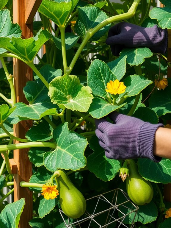 zucchini supports cages stakes trellises